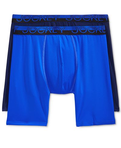 Jockey Men's Tagless Sport Mesh Midway Briefs, 2 Pack
