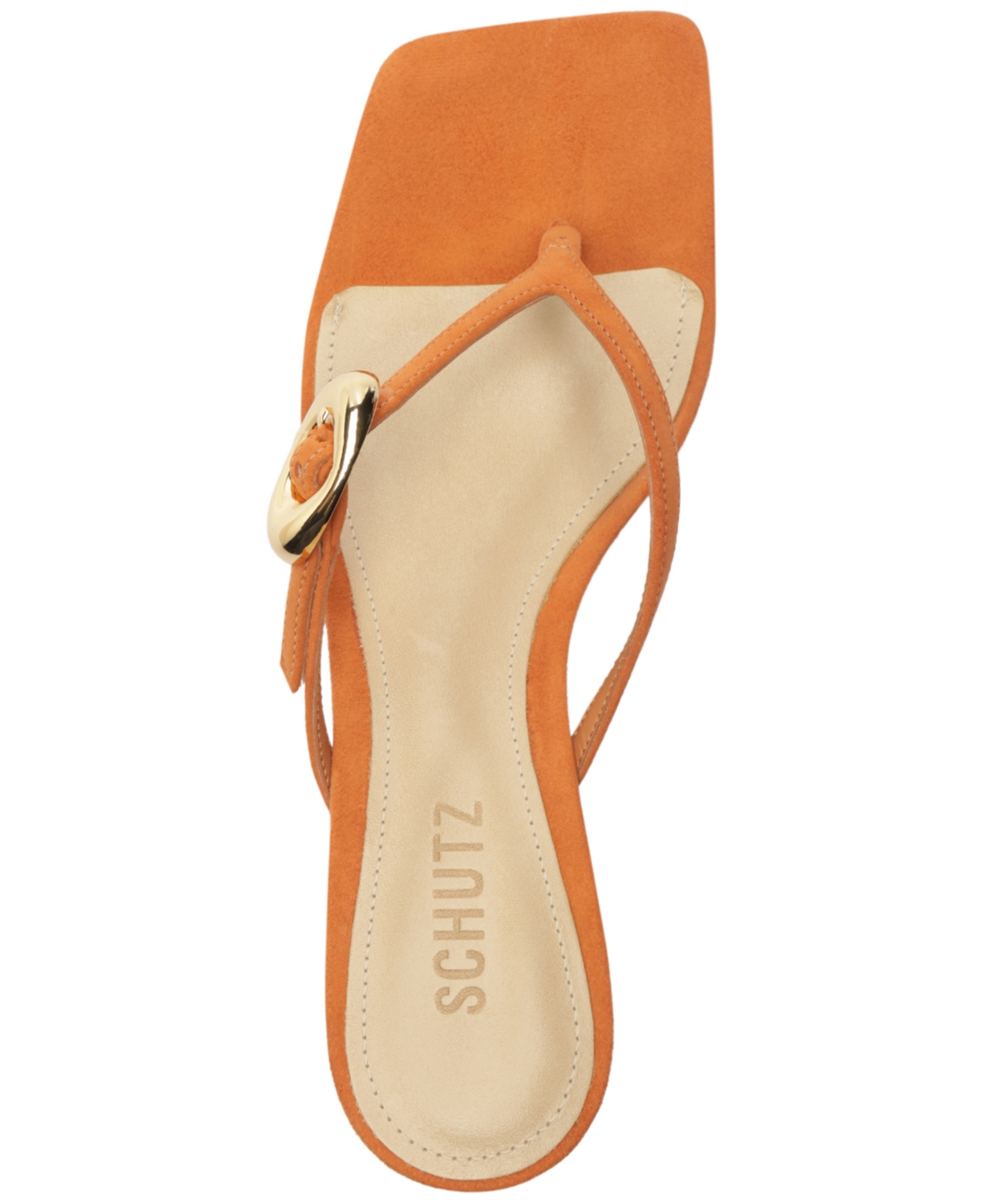 Schutz Miriam Slide Sandal In Orange
