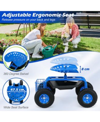 Garden Cart with Heavy Duty Tool Tray