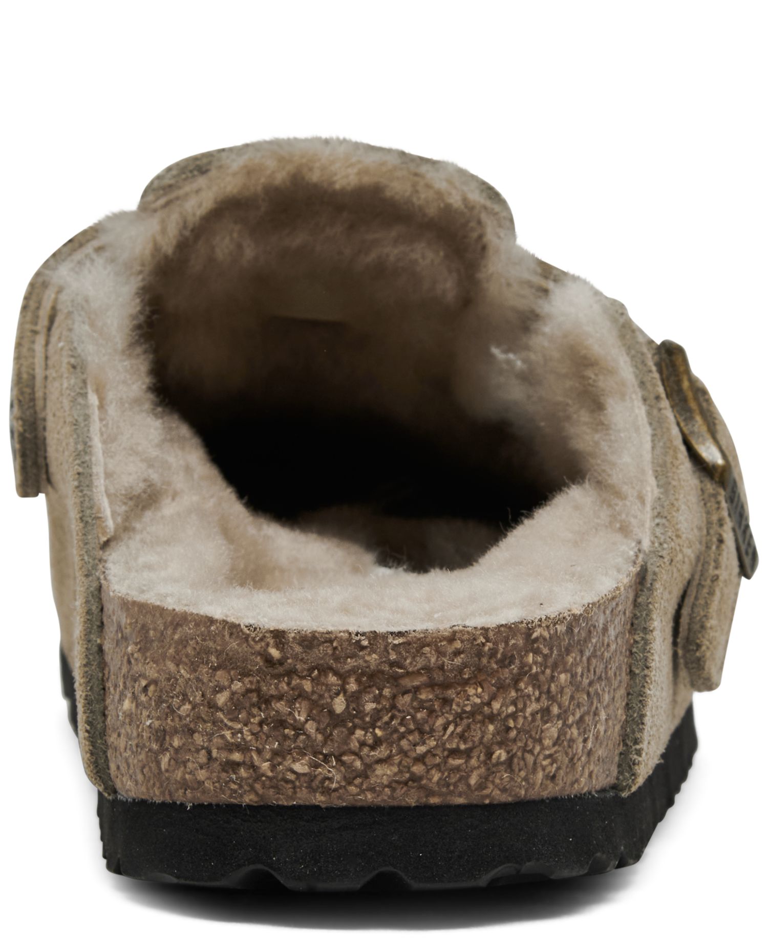 Women's Boston Shearling Suede Leather Clogs from Finish Line