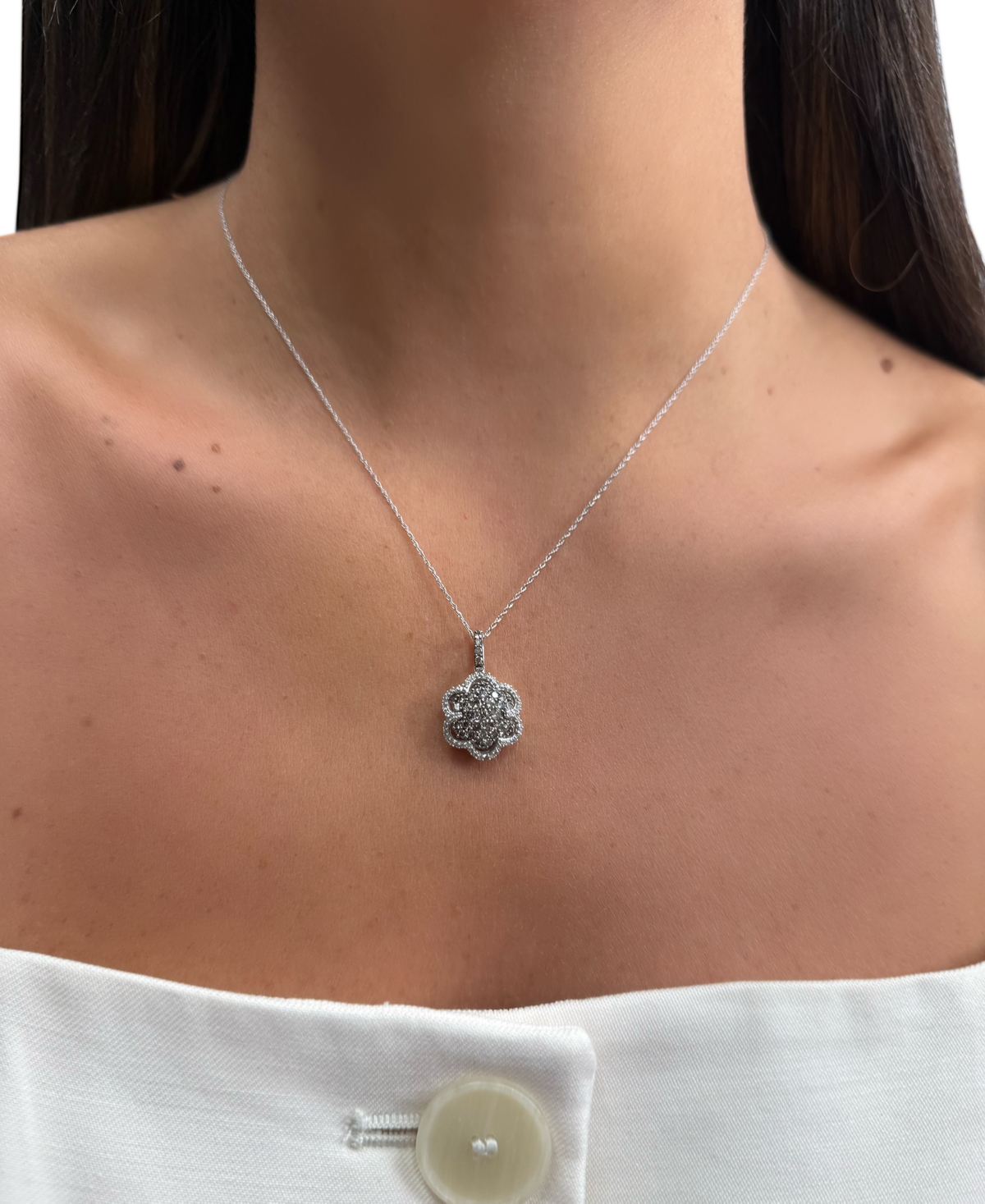 Le Vian Chocolate Diamond (0.79 Ct. T.w.) And Vanilla Diamond (0.23 Ct. T.w.) Pendant Necklace In 14k Vanill In Gold