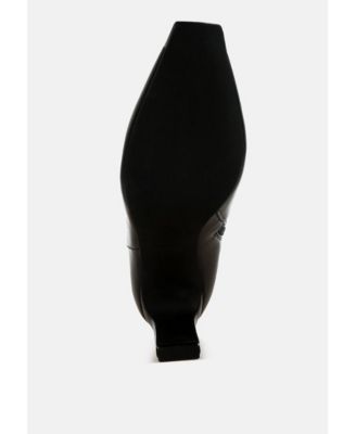 Womens Orca Metallic Cap Toe Faux Leather Boots