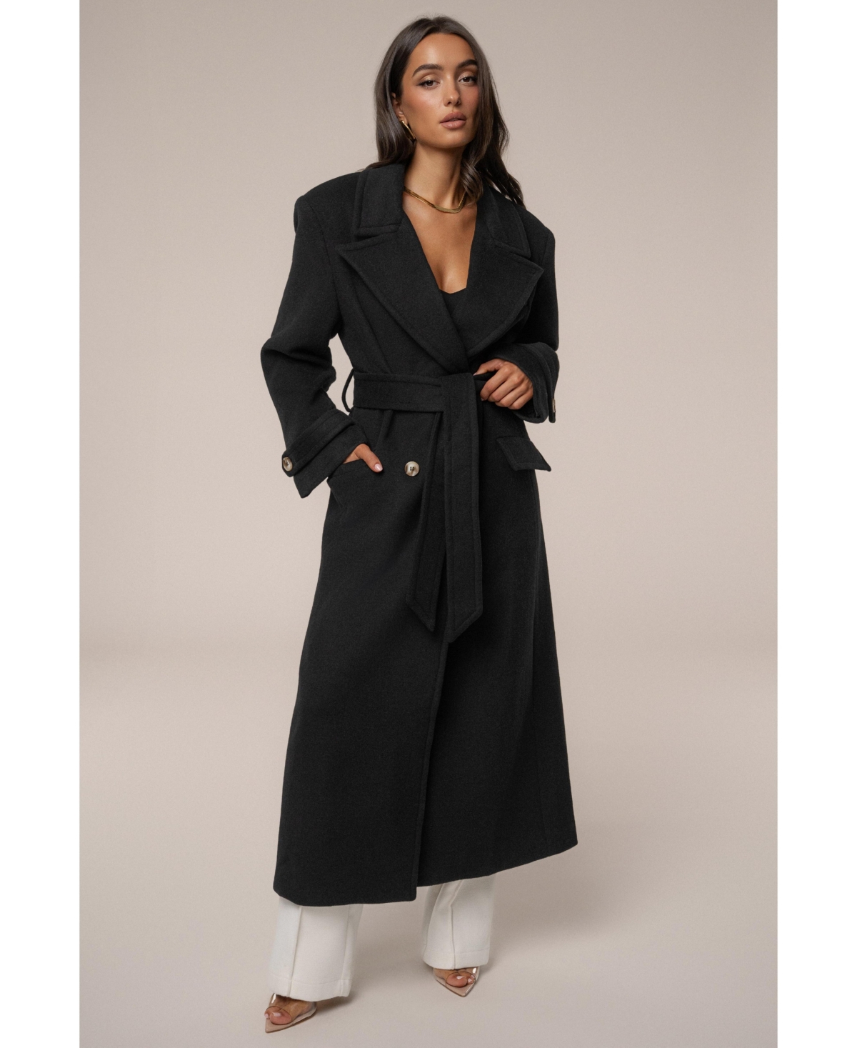 Jluxlabel Women's Empire Longline Coat