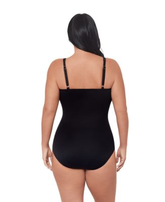 Plus Size Ombra Fiore Sanibel Underwire One-Piece Swimsuit
