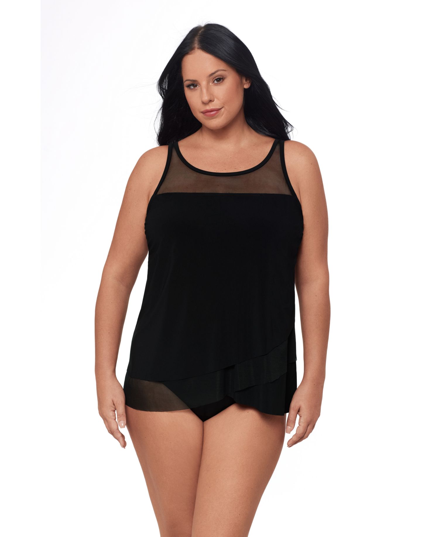 Plus Size Mirage Tankini Top