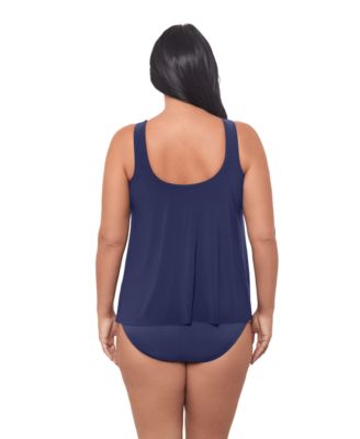 Plus Size Illusionists Ursula Underwire Tankini Top