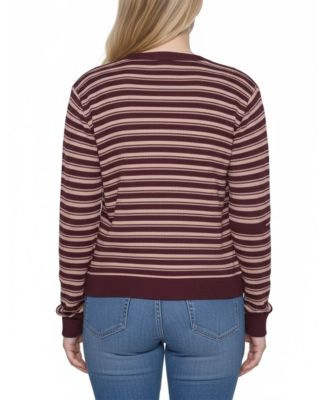 Petite Long Sleeve Ribbed Cardigan Sweater