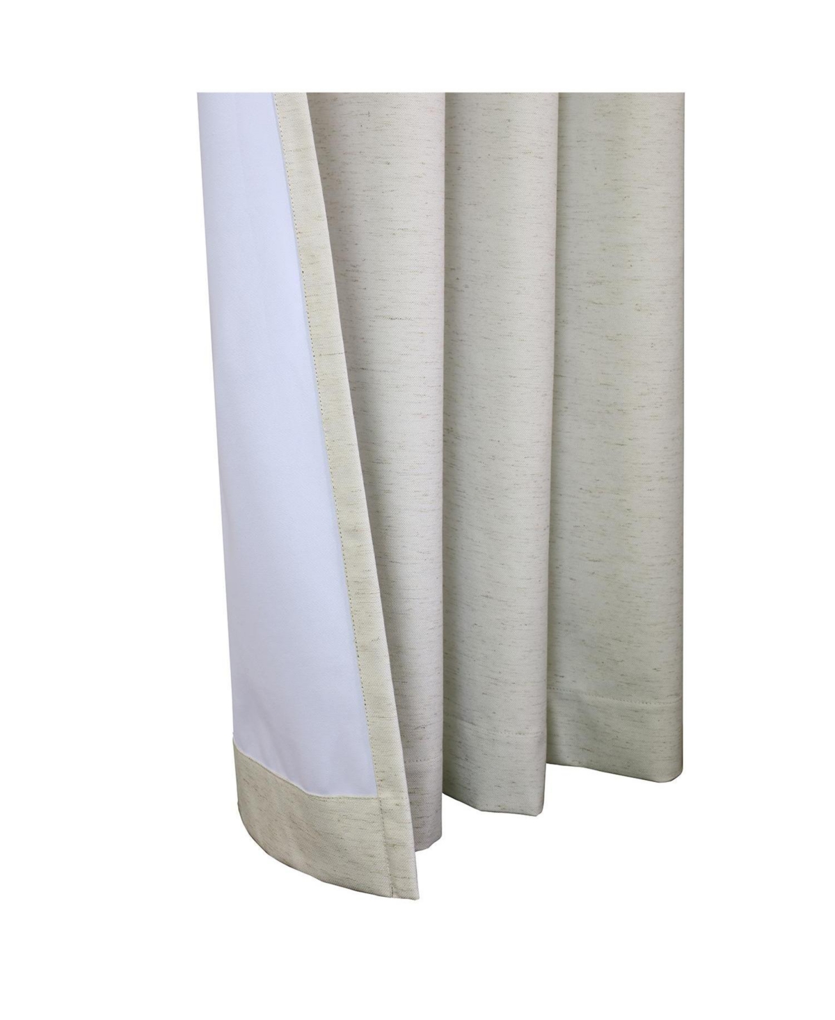 Thermaplus Ventura Blackout Uv Protection Grommet Curtain Panel Pair for Windows Each 52" x 95" Natural