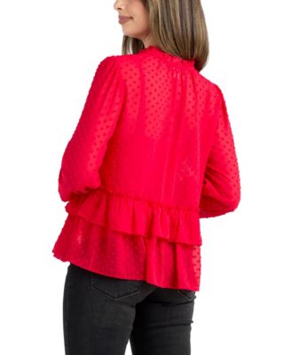 Junior's Heart Clip Long-Sleeve Top