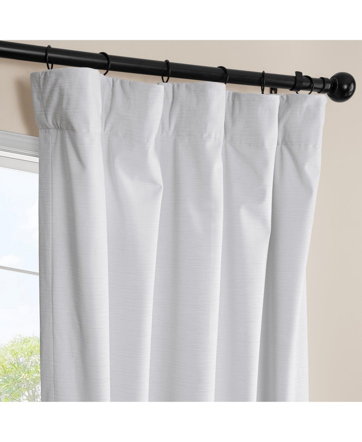 Half Price Drapes Ravello Burnout Velvet Room Darkening Curtain