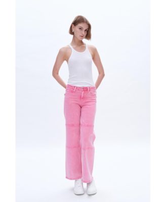 Women's Mid Rise Wide Leg Pants