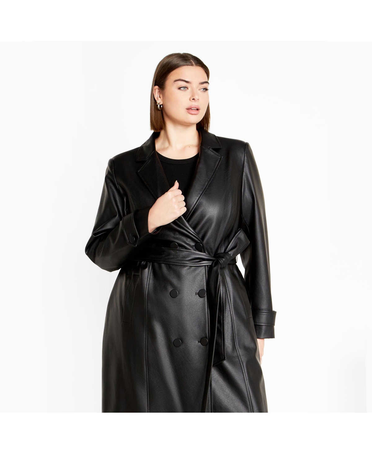 City Chic Plus Phylis Trench Coat