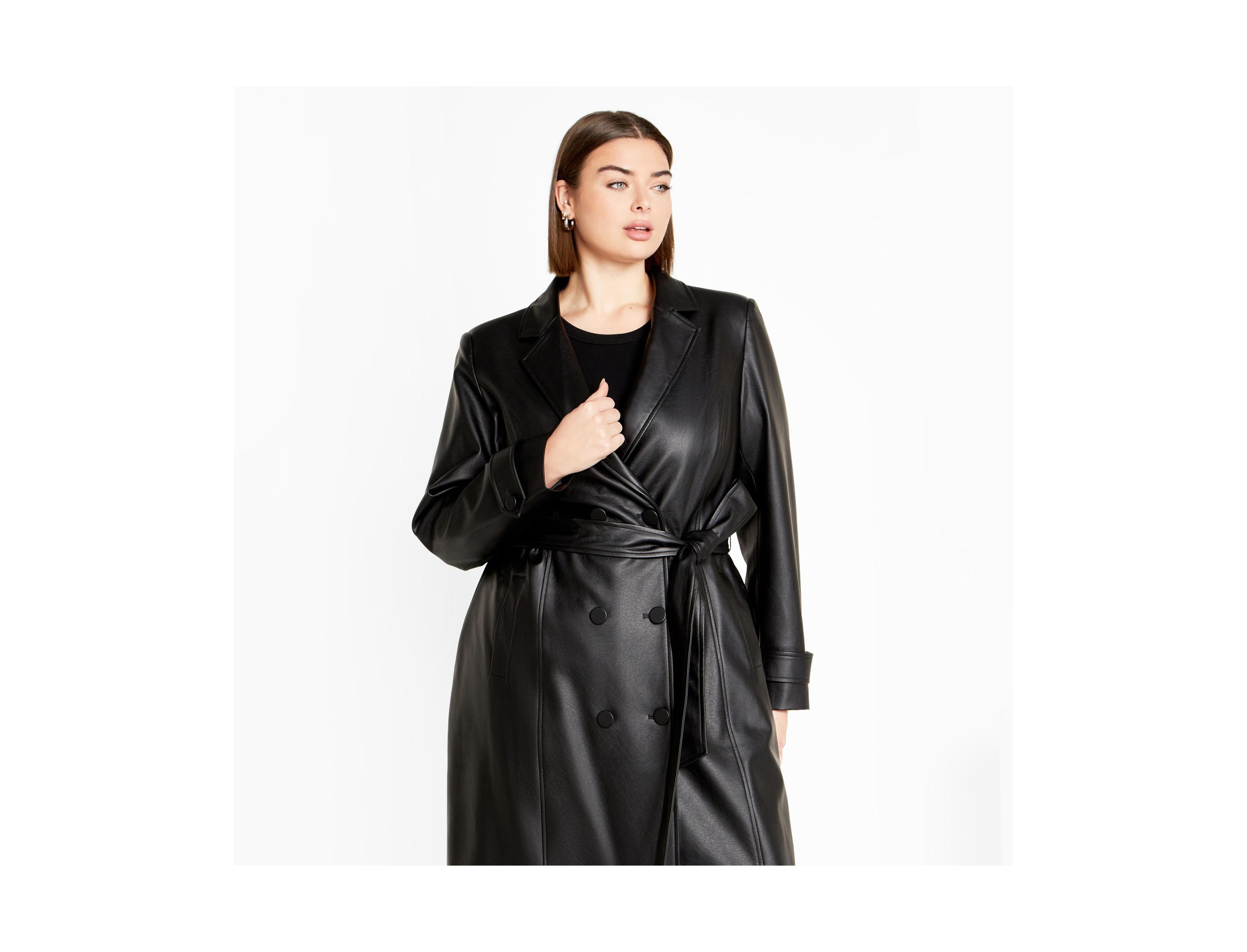 City Chic Plus Phylis Trench Coat