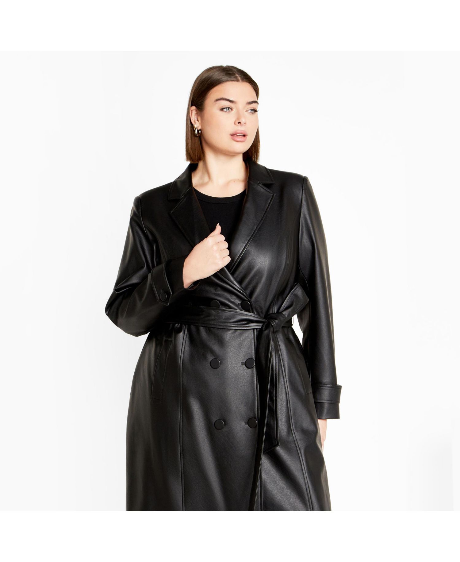 Plus Size Phylis Trench Coat