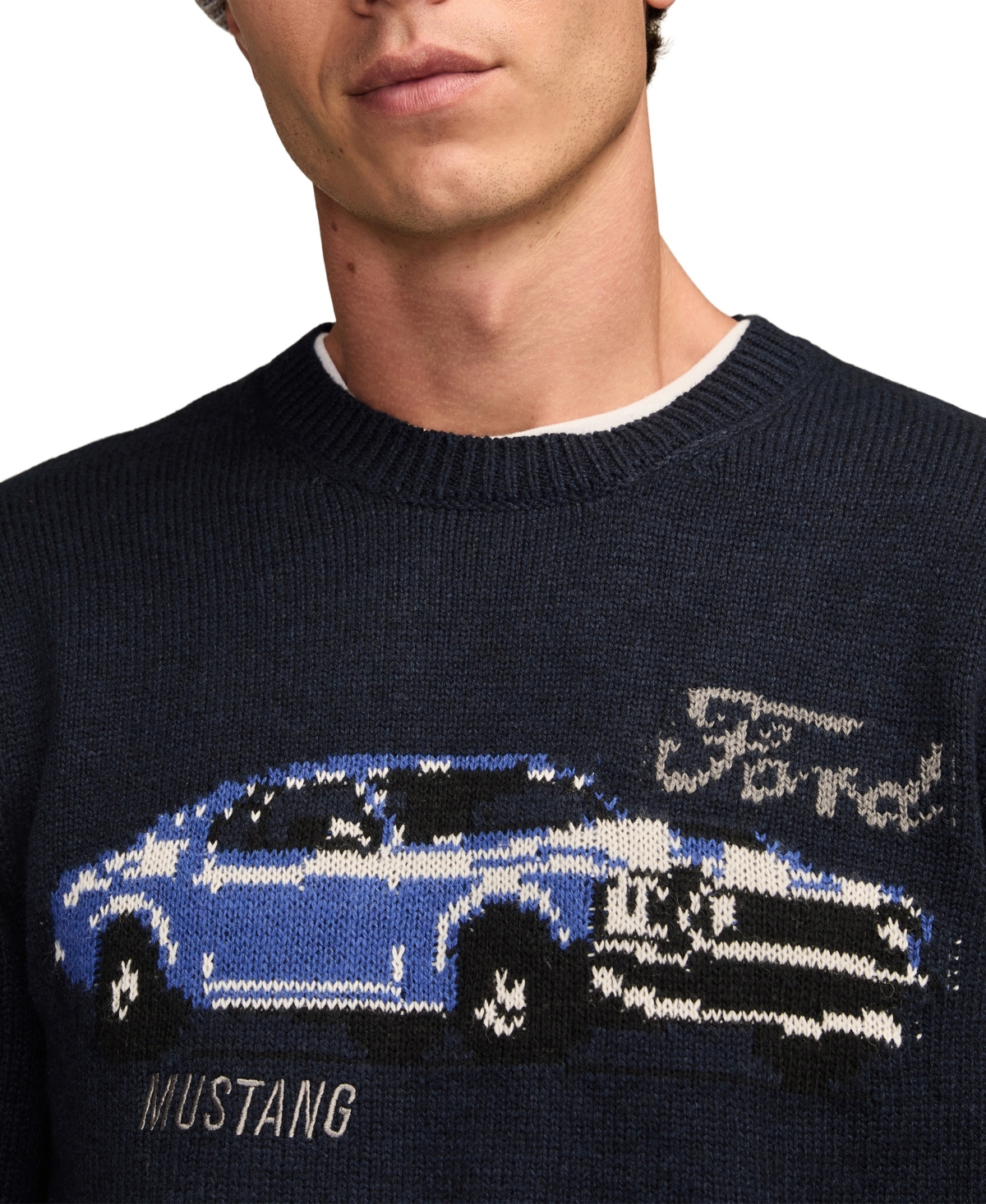 Lucky Brand Men's Regular Fit Long-Sleeve Mustang Sweater