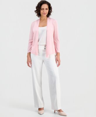 Women's Long-Sleeve Open-Front Cardigan