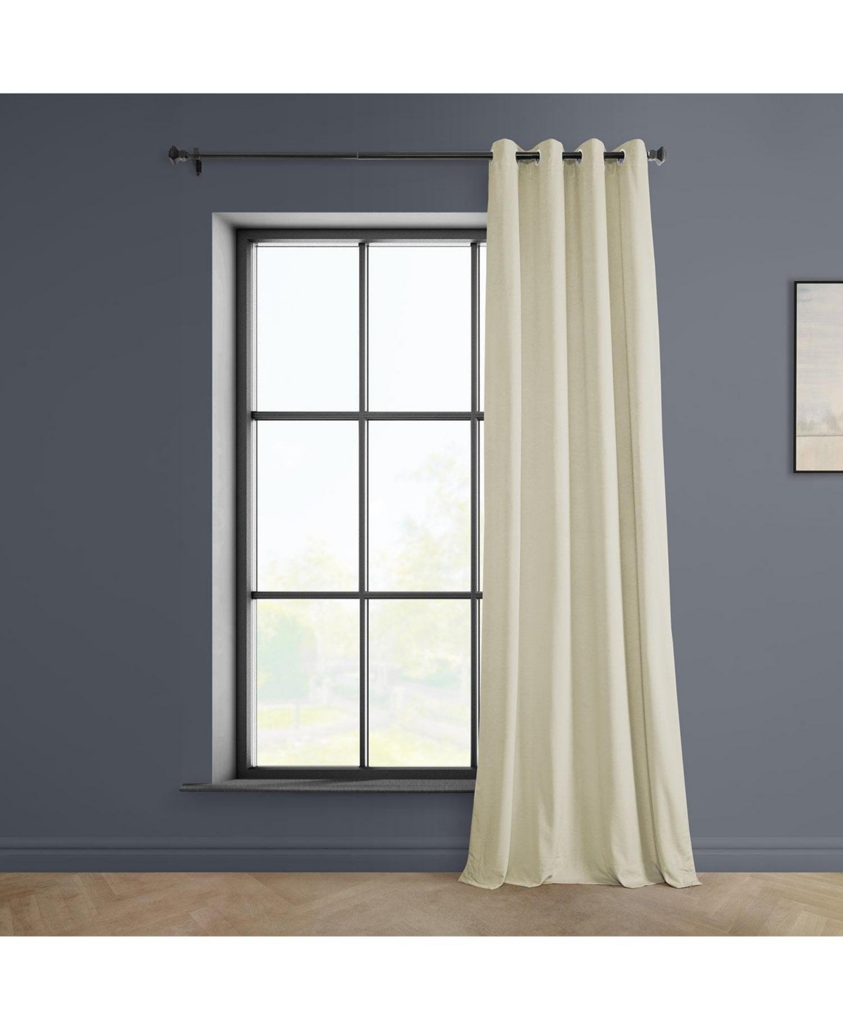 Half Price Drapes Grommet Heritage Plush Velvet Room Darkening Curtain