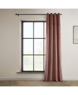 Grommet Heritage Plush Velvet Room Darkening Curtain