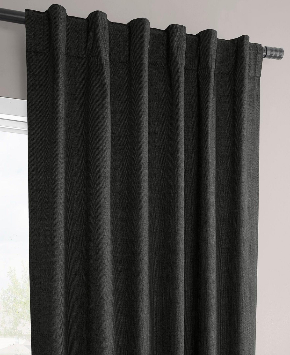 Half Price Drapes Vienna Basic Solid Curtains (2 Panel) Blackout For Bedroom & Living Room