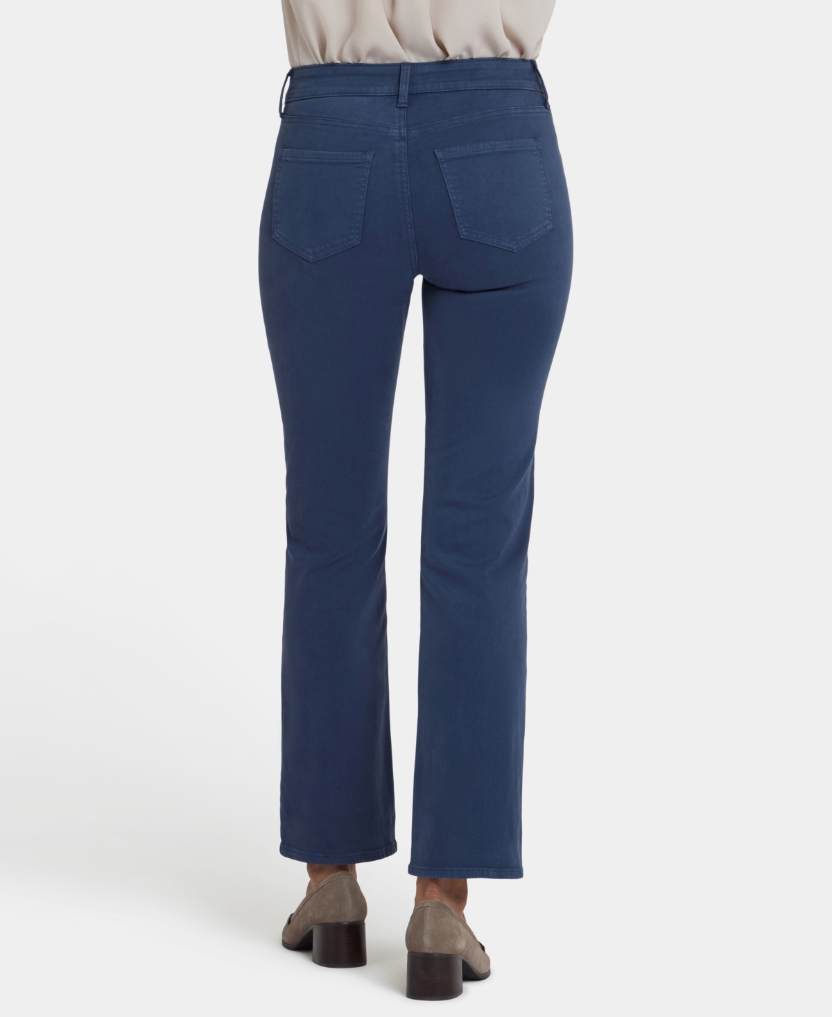 Nydj Marilyn Vintage Navy Straight Leg Jean In Blue