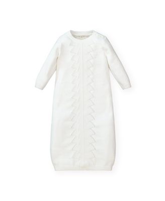 Baby Boys Sweater Gown and Bonnet Set