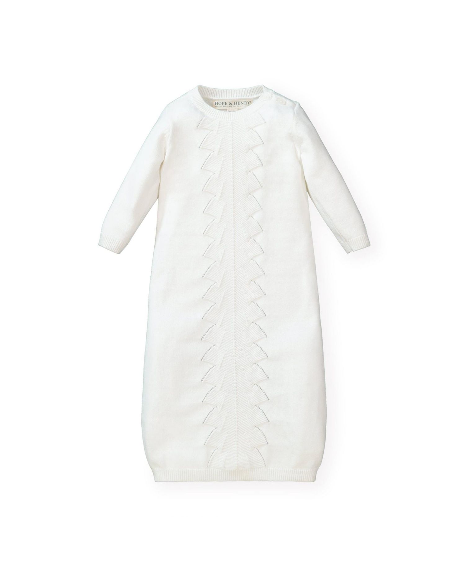 Baby Boys Hope and Henry Sweater Gown and Bonnet Set