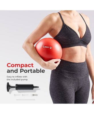 Premium 9" Mini Exercise Ball, Extra Thick Anti-Burst PVC, Non-Slip & Odorless