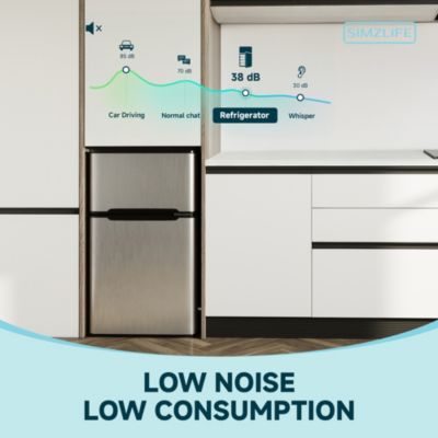 3.2 Cu.Ft. Freestanding Mini Fridge with Freezer