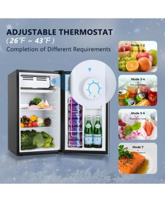 3.2 Cu.Ft Single Door Mini Fridge with Freezer