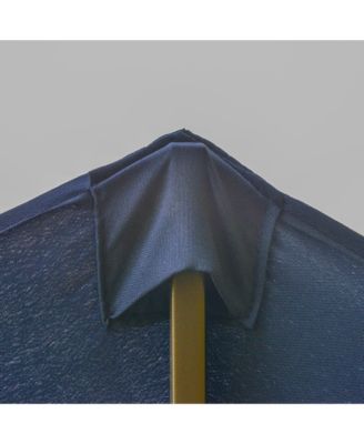 15' Backyard Double-Sided Steel Fabric Market Garden Umbrella