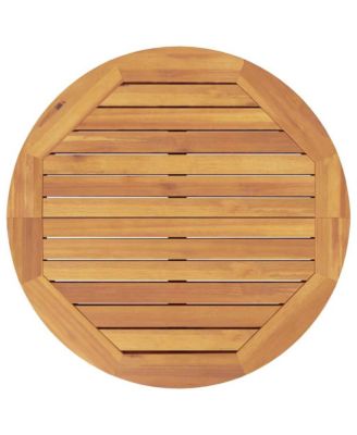 Garden Bar Table Natural Brown Solid Acacia wood Standard Durable