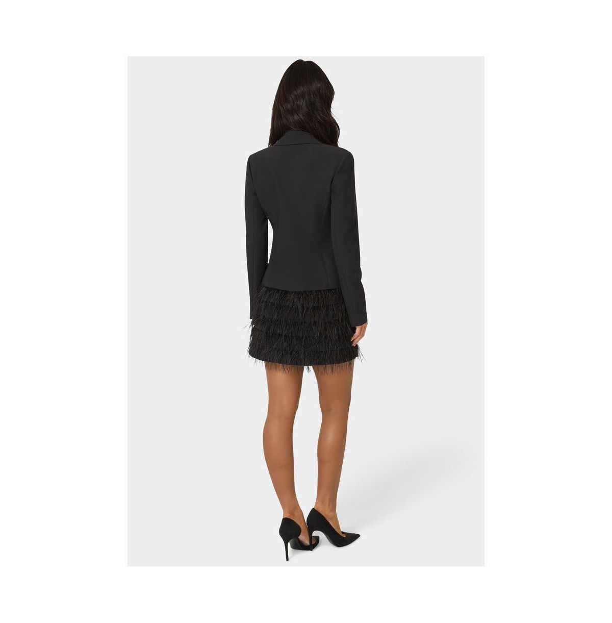 Bebe Women's Feather Blazer Dress