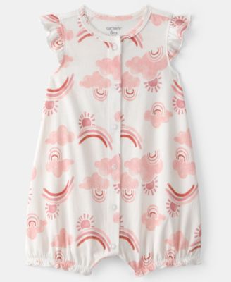 Carter's - Baby Girls' Printed Snap-Up Romper