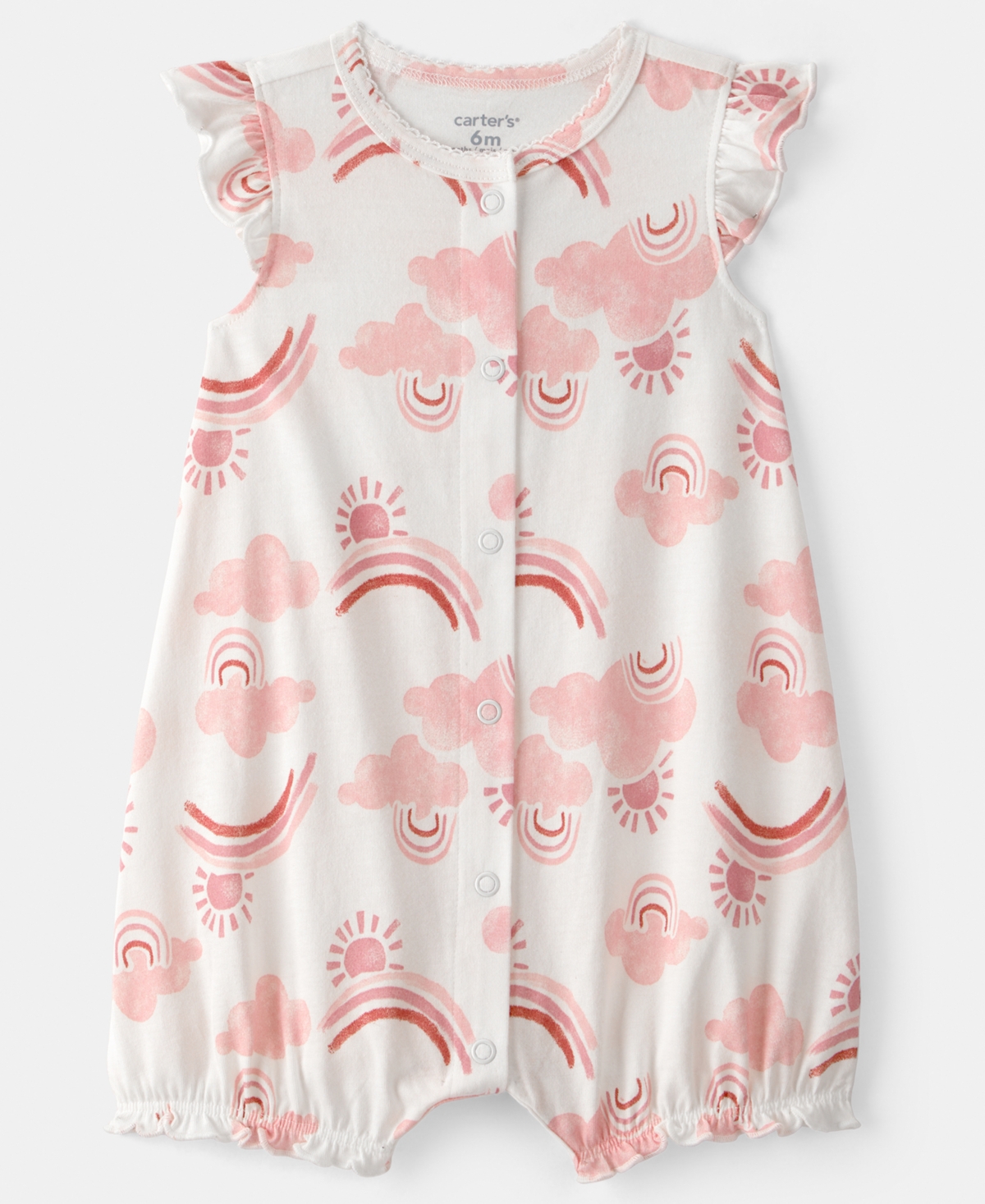 Carter's Baby Girls Printed Snap-Up Romper