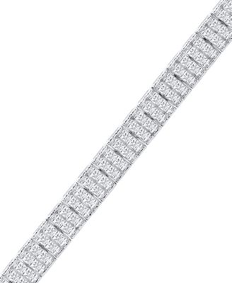 Lab-Grown Diamond Bracelet (3 ct. t.w.) in Sterling Silver (also in 14k Gold Plated Sterling Silver)