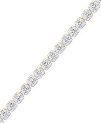 Lab-Grown Diamond Bracelet (1 ct. t.w.) in Sterling Silver (also in 14k Gold Plated Sterling Silver)