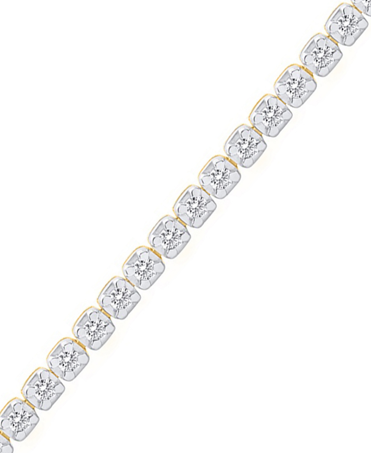 Forever Grown Diamonds Lab-grown Diamond Bracelet (1 Ct. T.w.) In Sterling Silver (also In 14k Gold Plated Sterling Silver) In Gold