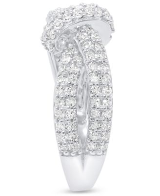 Lab Grown Diamond Ring (1 ct. t.w.) in Sterling Silver (also in 14k Gold Plated Sterling Silver)