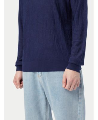 Men's Lightweight Silk Cashmere Textured Sweater Taupe