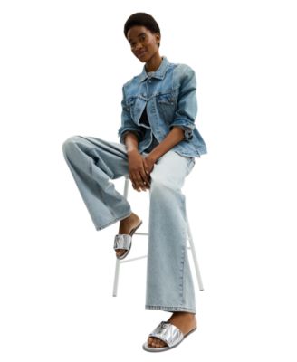 Women's Holly Signature Jacquard Slip-On Slide Sandals