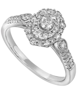 Diamond Ring (1/2 ct. t.w.) in 14k White Gold