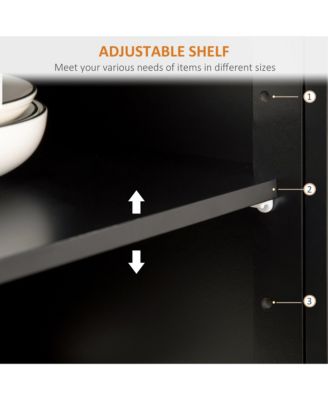 Sideboard Modern Buffet Cabinet with Adjustable Shelves,