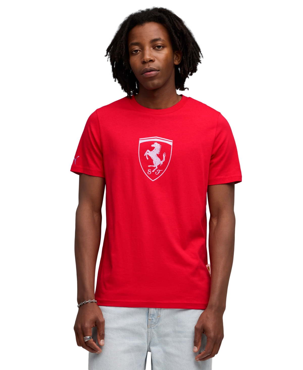 Puma Men's Ferrari Sportswear Tonal Shield T-Shirt