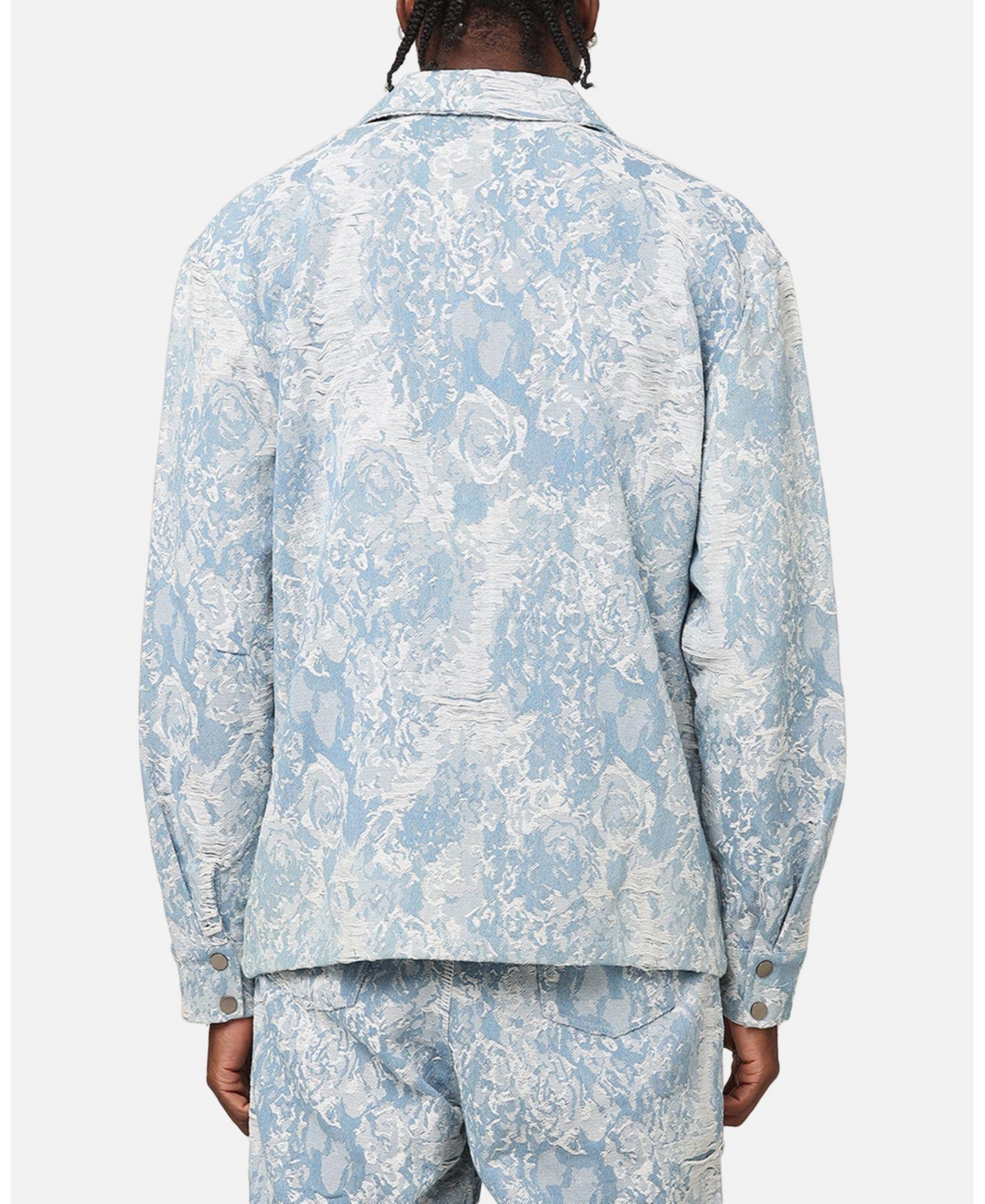 Xxiii Men's Denim Jacquard Jacket