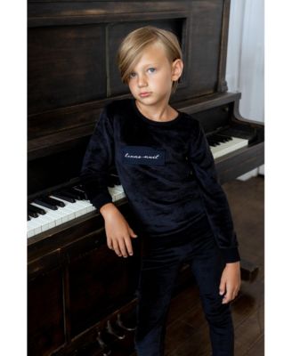 Big Girls Velour Patch 2-Piece Loungewear Set