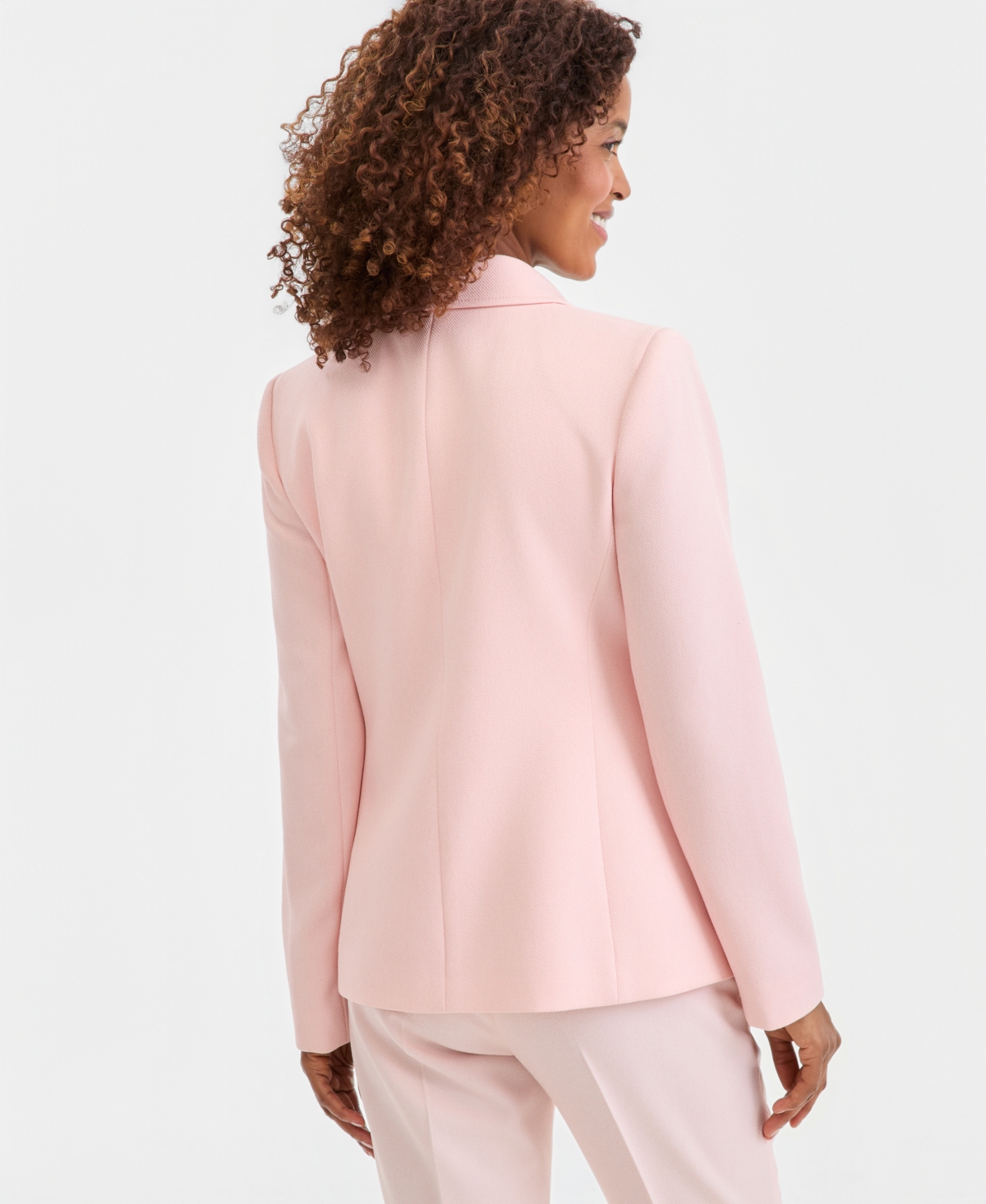 Tahari Asl Women's Twill One-Button Peak-Lapel Blazer