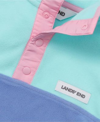 Girls Anyweather Fleece Snap Neck Pullover