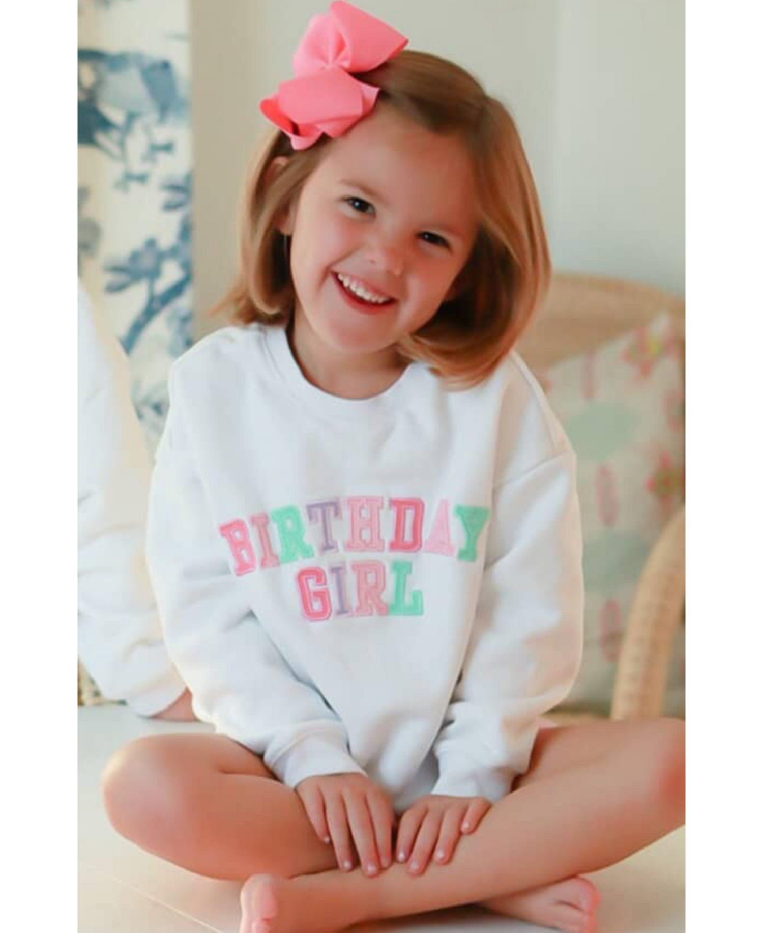 Little/Big Girls Birthday Girl Sweatshirt