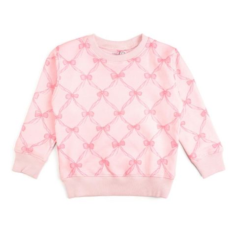 Толстовка Sweet Wink Bow Trellis для девочек-малышей, цвет: Розовый