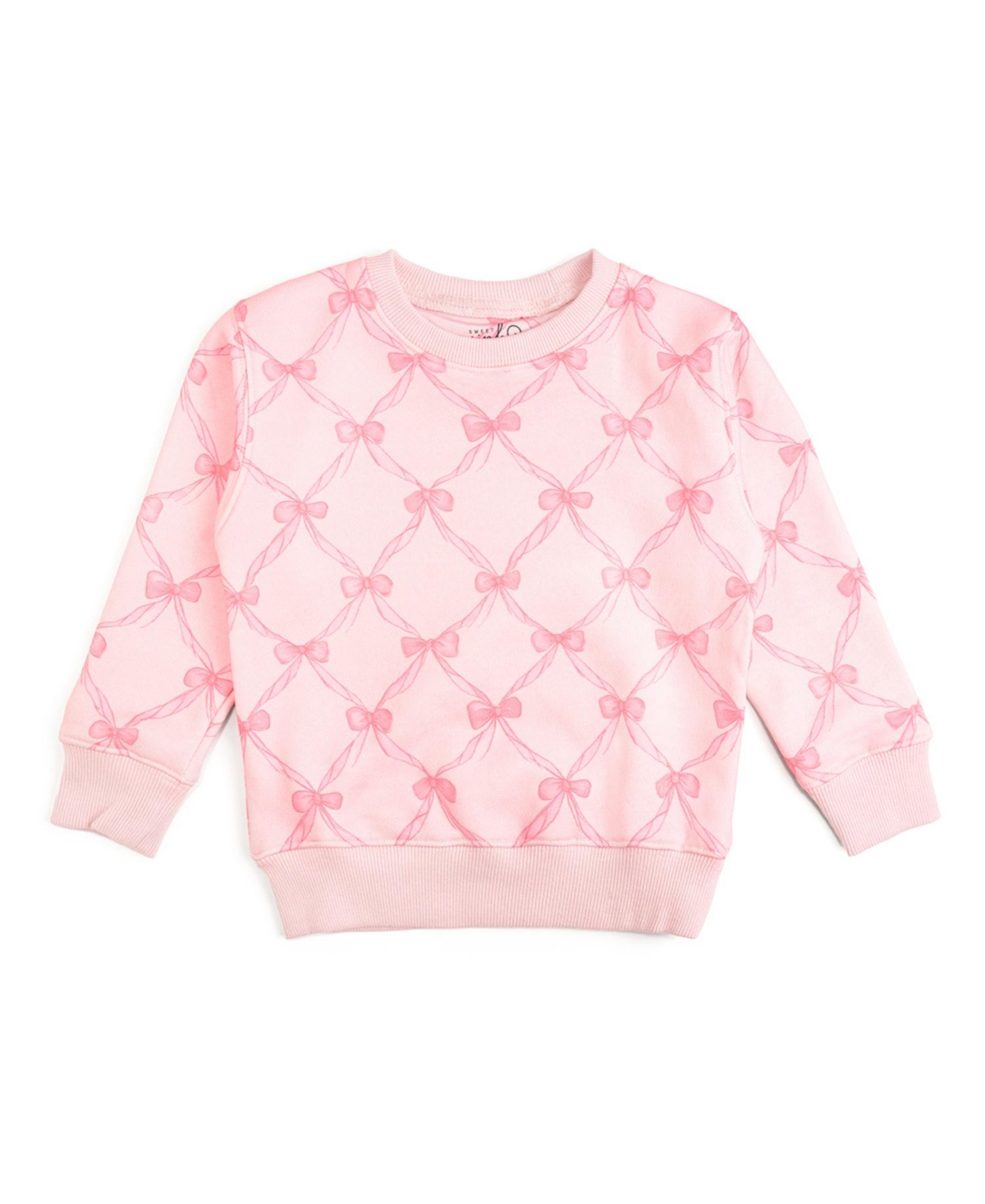 Sweet Wink Baby Girls Bow Trellis Sweatshirt